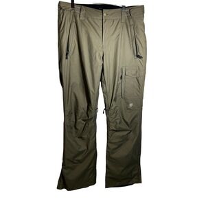 Orage Men Ski Snowboard Pants in Olive Green, Men's Size Large